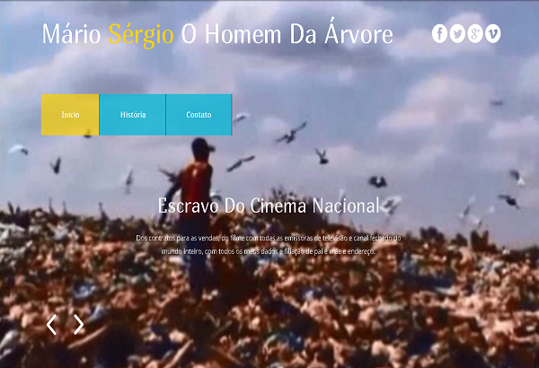 Escravo do Cinema Nacional, blog criado pela Pró Web Designer